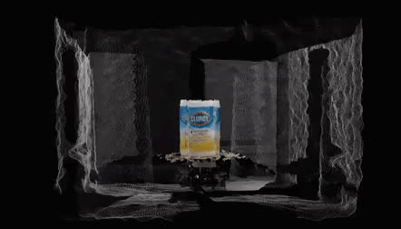 Reconstructed point cloud of a scanned object