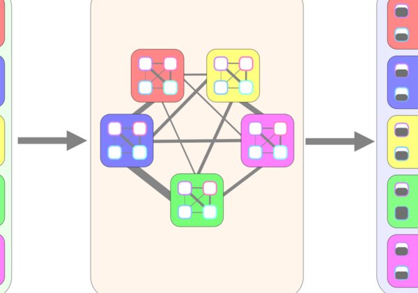 BINN latent opinion dynamics: agents' preferences coupled through a weighted interaction graph
